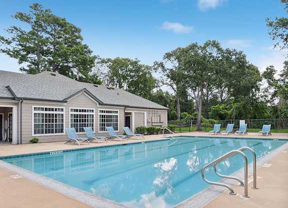 Pool at Park Village Apartments in Conroe TX