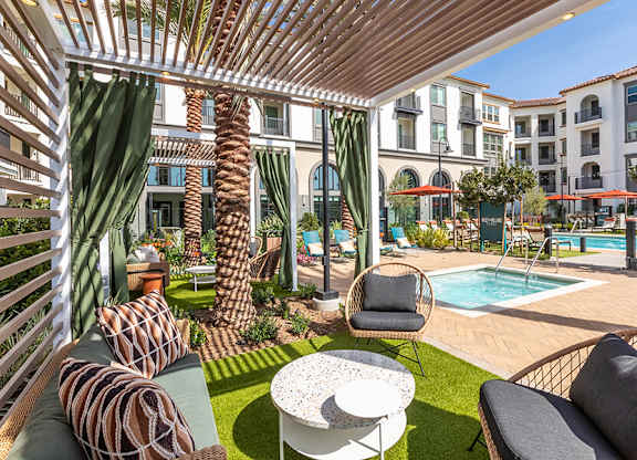 Pool Cabana at West Village Poway Apartments in Poway CA