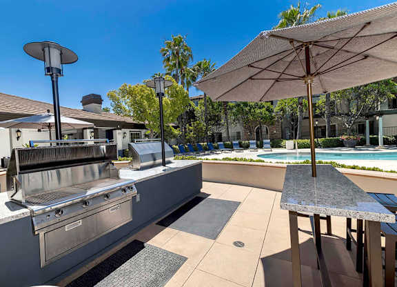 Pool grill at Landara Apartments in Ontario CA
