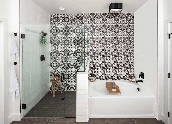 Bathroom at Chromatic Flats Apartments in San Diego CA