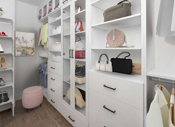Large closet at Chromatic Flats Apartments in San Diego CA