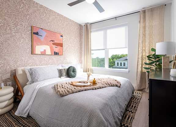 Primary bedroom at 333 Ellington Apartments in Gaithersburg MD
