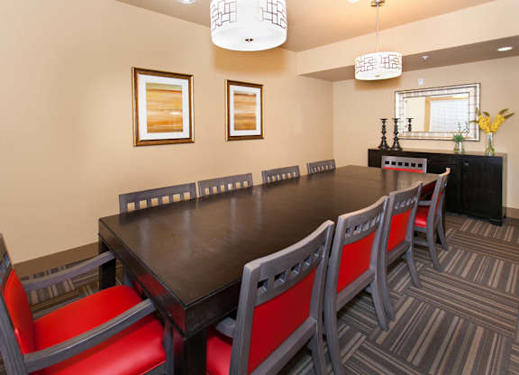 Private Dining Room at The Lodge at Morgan Hills Apartments in Morgan Hill CA