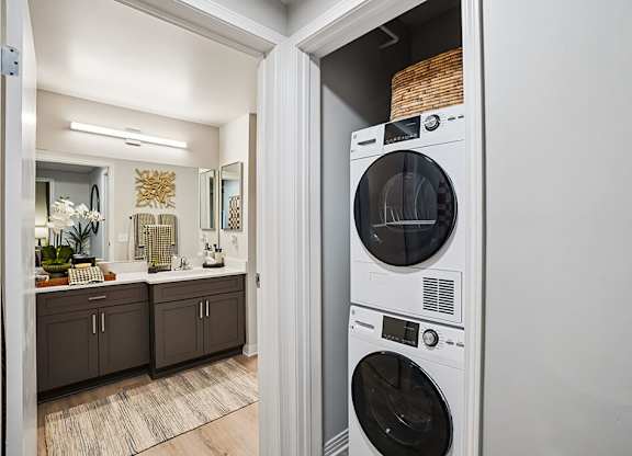 Renovated Model Washer and Drer at Haven at Del Mar Station Apartments in Pasadena CA