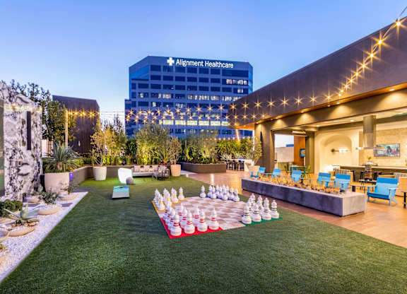 Rooftop lounge at Avel Apartment Homes in Orange CA