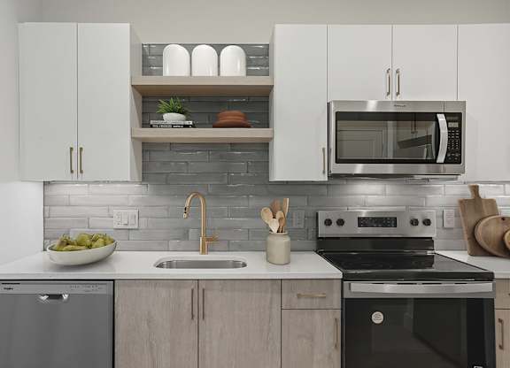 Stainless steel appliances at Station 316 Woburn MA