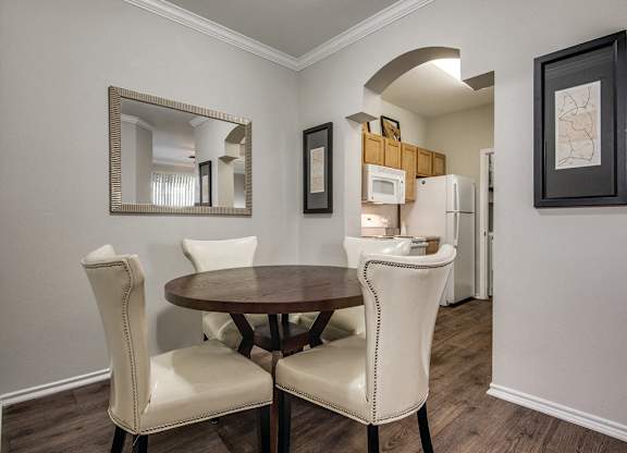Separate dining room at Kensley Apartment Homes in Irving TX