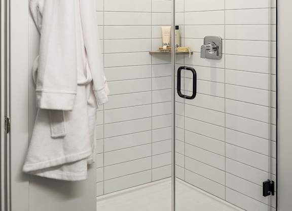 Shower at 333 Ellington Apartments in Gaithersburg MD