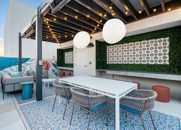 Skydeck with Art Wall at Apex Apartments in Laguna Niguel CA