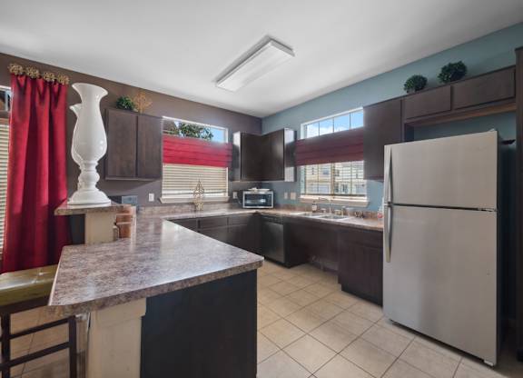 Social lounge kitchen at Parkway Ranch Rental Homes in Houston TX