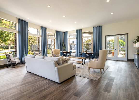 Social lounge at Sierra at Otay Ranch Apartments in Chula Vista CA