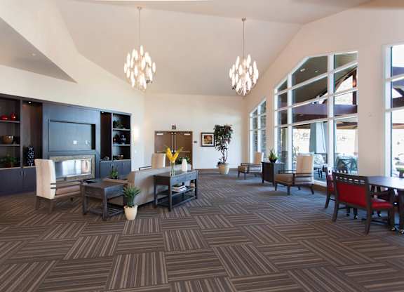 Social Lounge at The Lodge at Morgan Hills Apartments in Morgan Hill CA