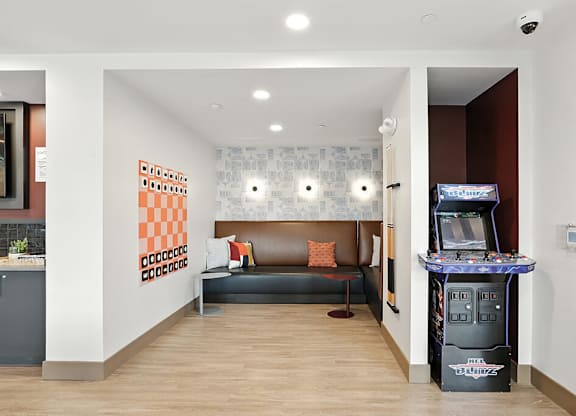 Social Lounge games at Station 316 Apartments in Woburn MA