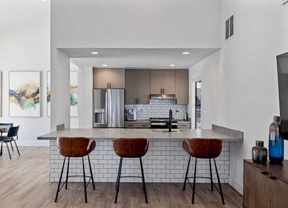 Social Lounge Kitchen at Hilltop Commons Apartments in San Pablo CA