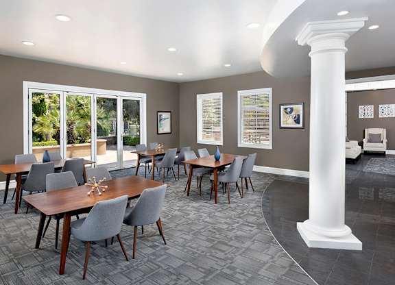 Social lounge seating at Landara Apartments in Ontario CA