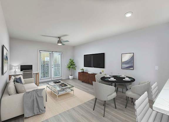 Living room at Caprielle Apartments in San Diego CA