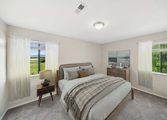 Loft Bedroom at Sky Rock Apartments in Longmont CO