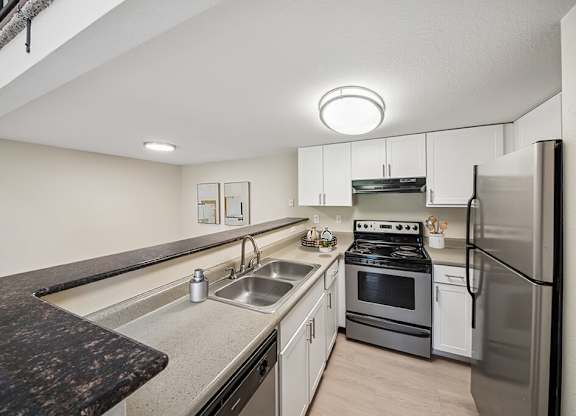 Loft Kitchen at Sky Rock Apartments in Longmont CO
