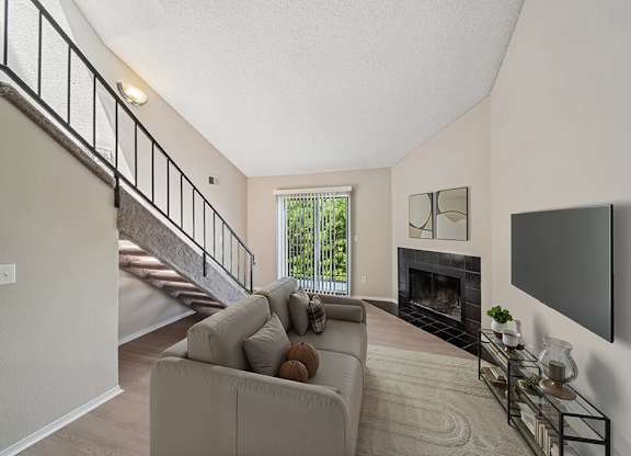 Loft Living Room at Sky Rock Apartments in Longmont CO