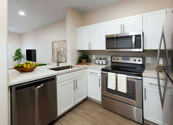 Kitchen at Sierra at Otay Ranch Apartments in Chula Vista CA