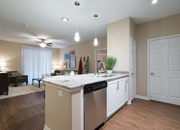 Kitchen at Cresterra Apartments in San Marcos CA