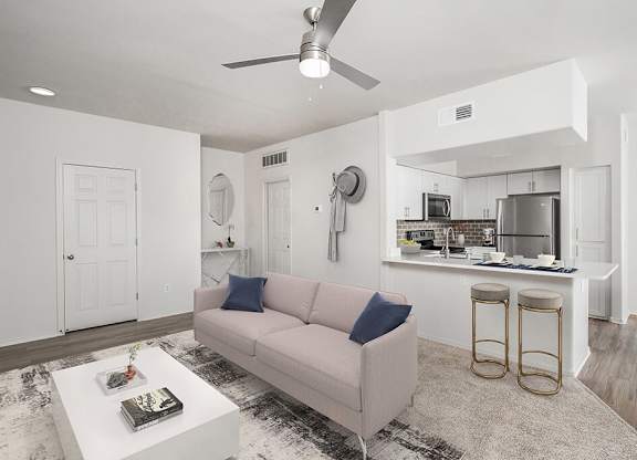 Living room at Vintara Apartments in Murrieta CA