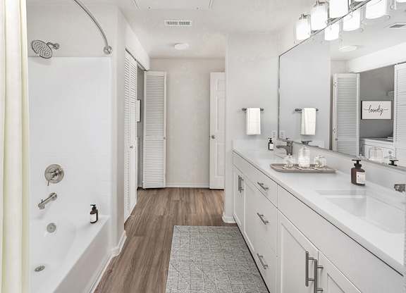 Primary bathroom at Vintara Apartments in Murrieta CA