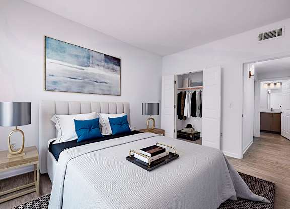 Bedroom at Landara Apartments in Ontario CA