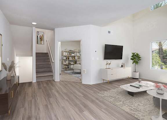 Townhome living room at Vintara Apartments in Murrieta CA