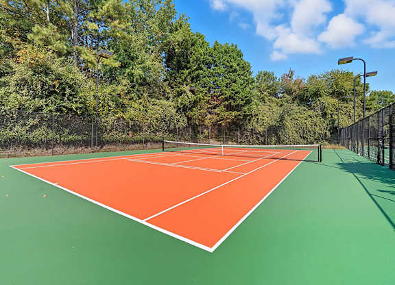 Tennis court at Chroma Park Apartments in Austell GA