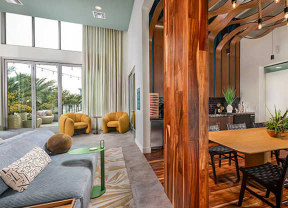 The Den Hangout at Rivair Apartment Homes in San Diego CA