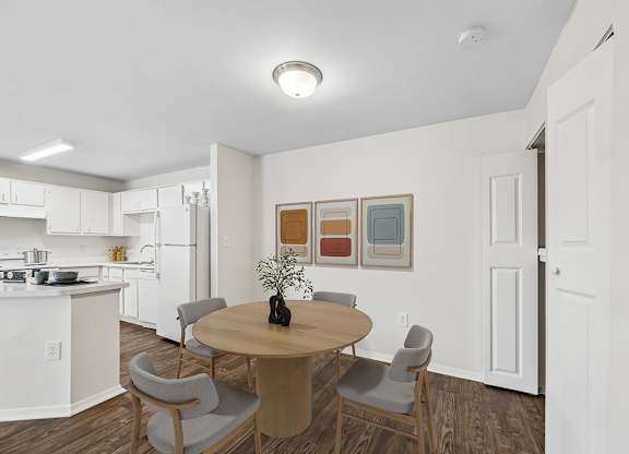 Townhome dining area at Tidwell Estates in Houston TX