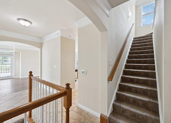 Townhome staircase at Westerchester at the Pavillions in Waldorf MD