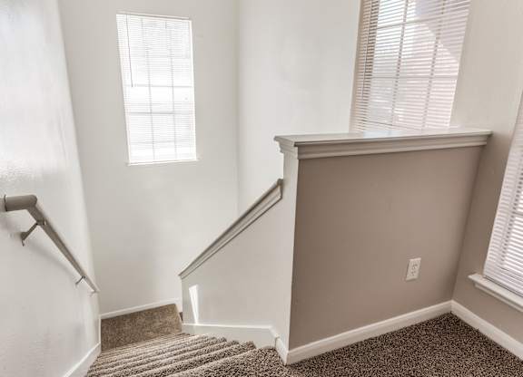 Townhome staircase at Hollow Creek in Conroe TX