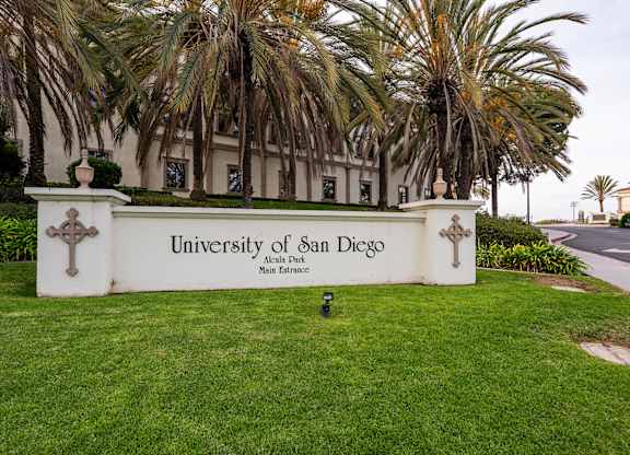 University of San Diego Entrance Near The Seaton Apartment in San Diego CA