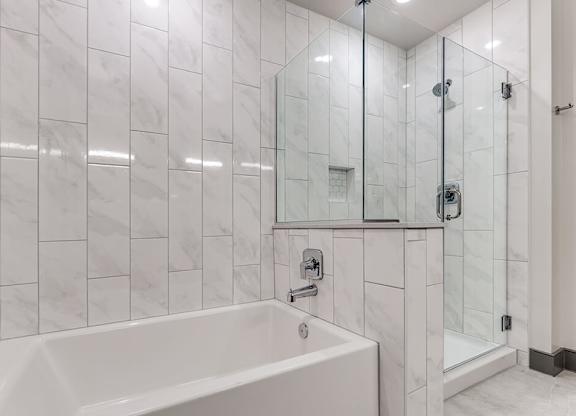 Bathroom at 1010 Waugh Apartments in Houston TX