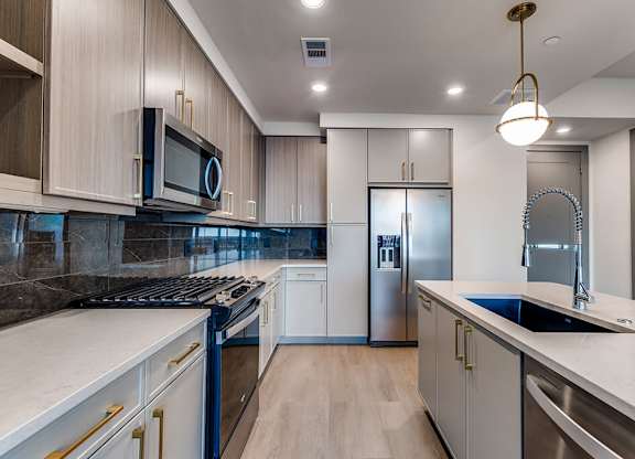 Kitchen at 1010 Waugh Apartments in Houston TX