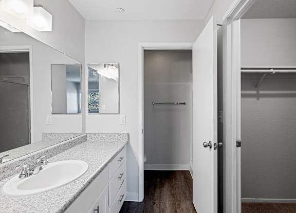Bathroom at Hilltop Commons Apartments in San Pablo CA