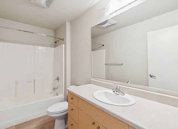 Classic bathroom at Riverpark Apartments in Redmond WA