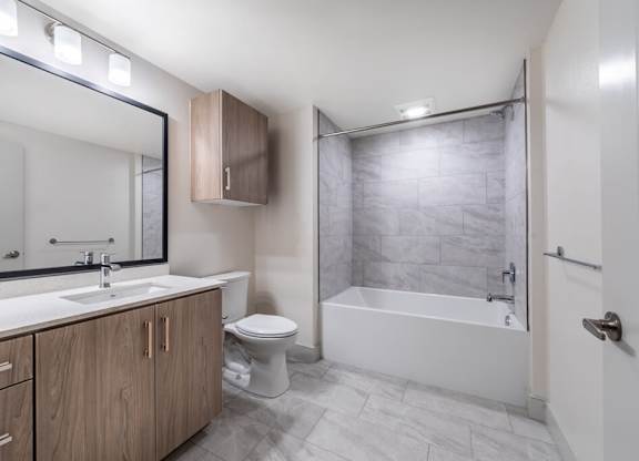 Bathroom at Bevel Apartments in San Diego CA