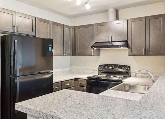 Vacant Kitchen at Woodcreek Apartments in Las Vegas NV