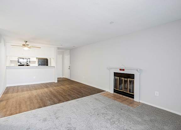 Living room at Hilltop Commons Apartments in San Pablo CA