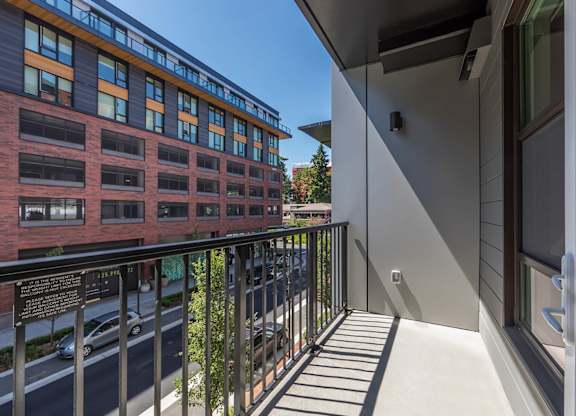 Vacant Mineral Design Package Patio at North at Totem Lake Apartments in Kirkland WA