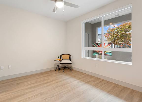 Vacant Sparkle Design Package Bedroom at Chroma Apartment Homes in Canoga Park CA(1)