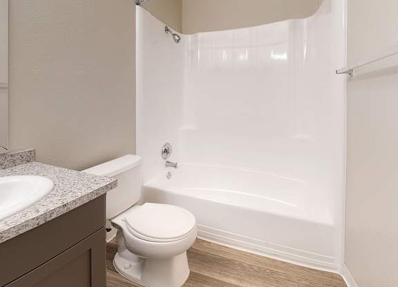 Vacant Two Bedroom Bathroom at Park Villas Apartments in National City