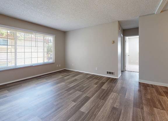 Vacant Two Bedroom Living Room at Park Villas Apartments in National City