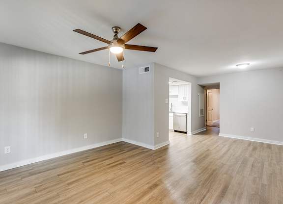 Vacant upgraded appliances at Mission James Place Apartments in Austin TX