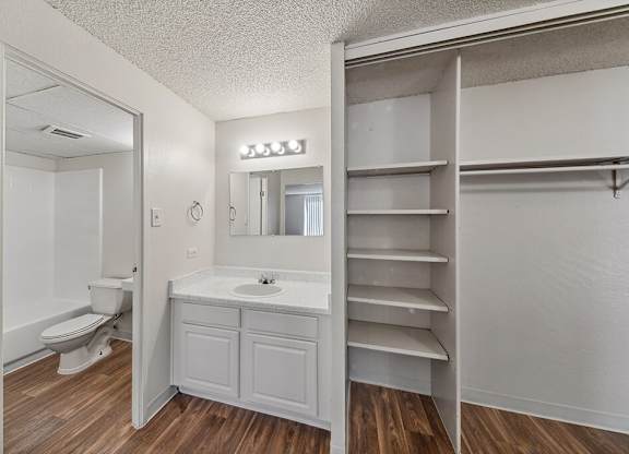 Oversized closet at Ridgemoor Apartment Homes in Lakewood CO
