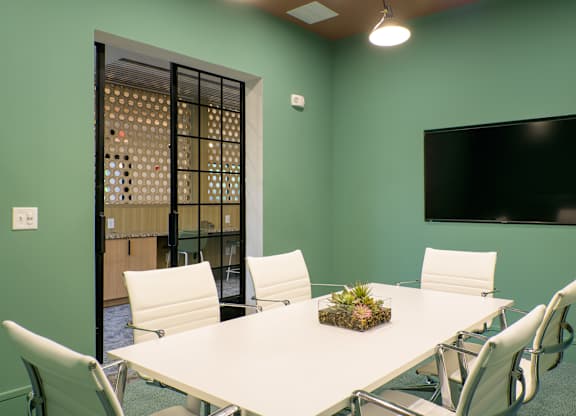 Conference room at Verge Apartments in Atlanta GA