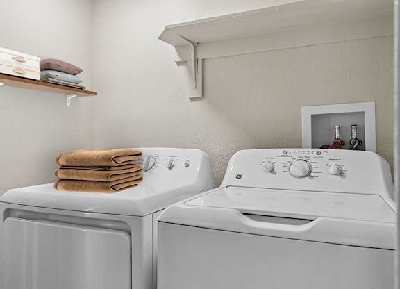 In unit laundry at Deerwood Apartments in Corona CA